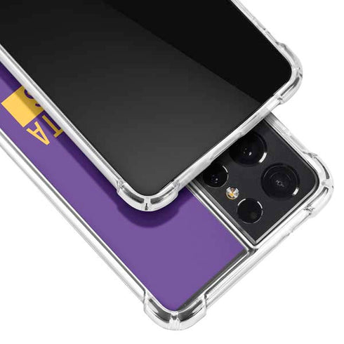 NFL Minnesota Vikings Purple Performance Series Galaxy S21 Ultra 5G Clear Case