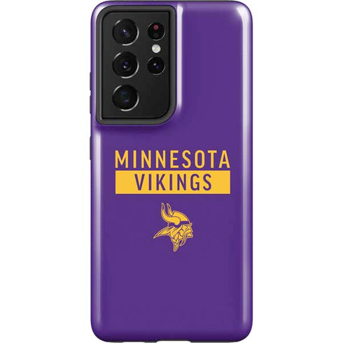 NFL Minnesota Vikings Purple Performance Series Galaxy S21 Ultra 5G Pro Case