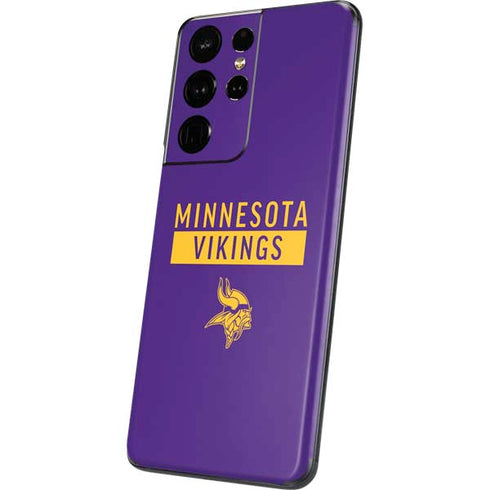 NFL Minnesota Vikings Purple Performance Series Galaxy S21 Ultra 5G Skin