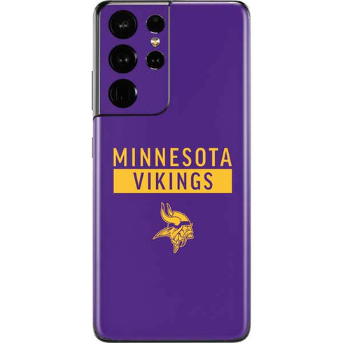 NFL Minnesota Vikings Purple Performance Series Galaxy S21 Ultra 5G Skin