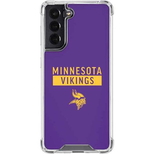 NFL Minnesota Vikings Purple Performance Series Galaxy S22 Clear Case
