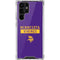 NFL Minnesota Vikings Purple Performance Series Galaxy S22 Ultra Clear Case