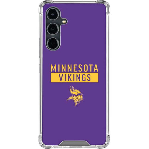 NFL Minnesota Vikings Purple Performance Series Galaxy S23 FE Clear Case