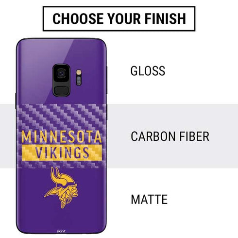 NFL Minnesota Vikings Purple Performance Series Galaxy S9 Skin