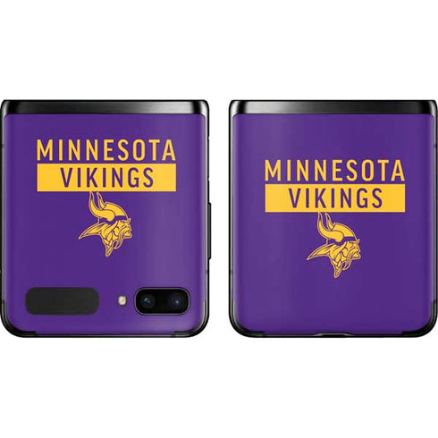 NFL Minnesota Vikings Purple Performance Series Galaxy Z Flip Skin