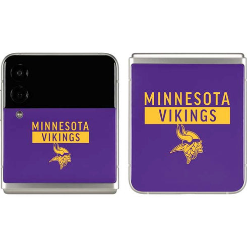 NFL Minnesota Vikings Purple Performance Series Galaxy Z Flip3 5G Skin
