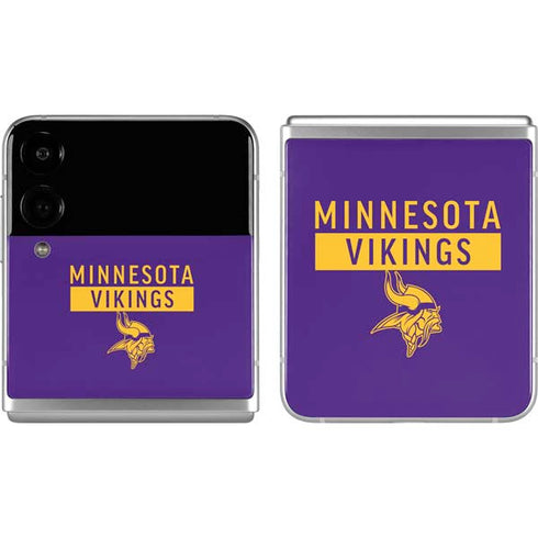 NFL Minnesota Vikings Purple Performance Series Galaxy Z Flip4 5G Skin
