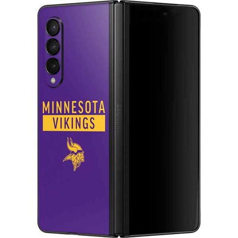 NFL Minnesota Vikings Purple Performance Series Galaxy Z Fold3 5G Skin