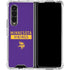 NFL Minnesota Vikings Purple Performance Series Galaxy Z Fold4 5G Clear Case