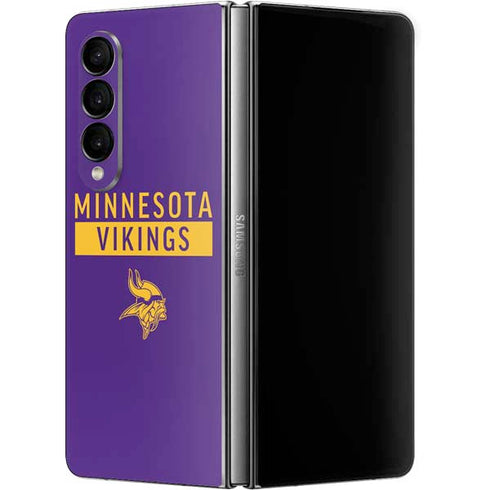 NFL Minnesota Vikings Purple Performance Series Galaxy Z Fold4 5G Skin