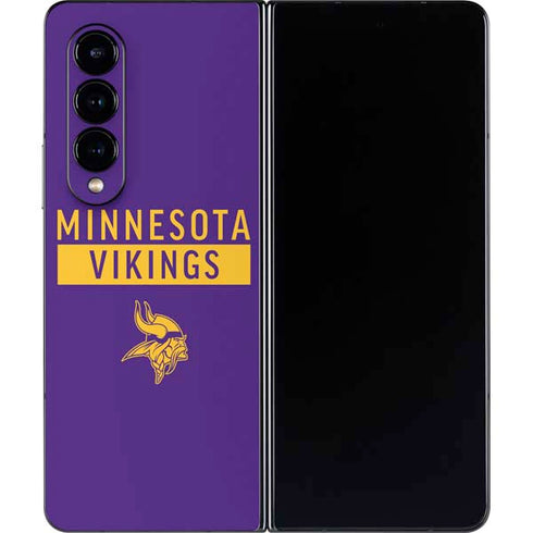 NFL Minnesota Vikings Purple Performance Series Galaxy Z Fold4 5G Skin
