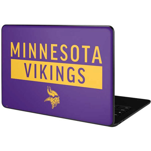 NFL Minnesota Vikings Purple Performance Series Google Pixelbook Go Skin