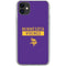 NFL Minnesota Vikings Purple Performance Series iPhone 11 Clear Case