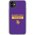 NFL Minnesota Vikings Purple Performance Series iPhone 11 Clear Case