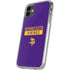 NFL Minnesota Vikings Purple Performance Series iPhone 11 Clear Case