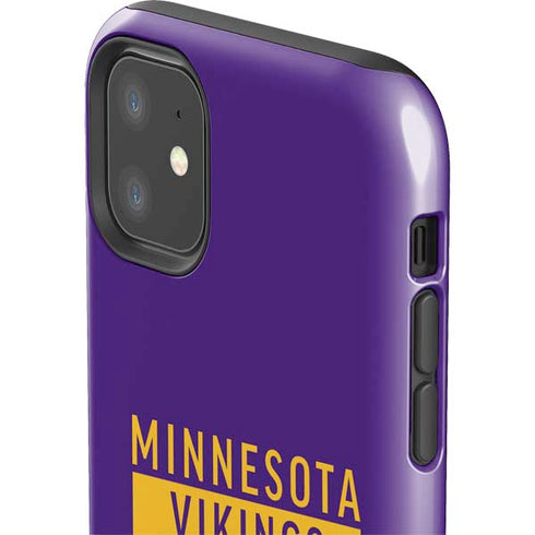 NFL Minnesota Vikings Purple Performance Series iPhone 11 Impact Case