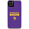 NFL Minnesota Vikings Purple Performance Series iPhone 11 Pro Clear Case