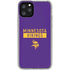 NFL Minnesota Vikings Purple Performance Series iPhone 11 Pro Clear Case