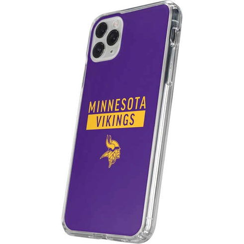 NFL Minnesota Vikings Purple Performance Series iPhone 11 Pro Clear Case