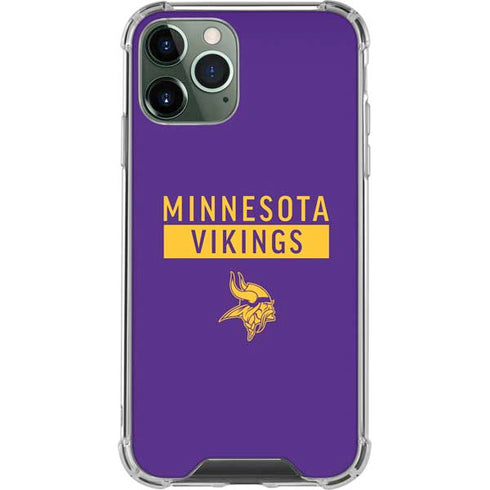 NFL Minnesota Vikings Purple Performance Series iPhone 11 Pro Max Clear Case
