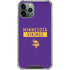 NFL Minnesota Vikings Purple Performance Series iPhone 11 Pro Max Clear Case
