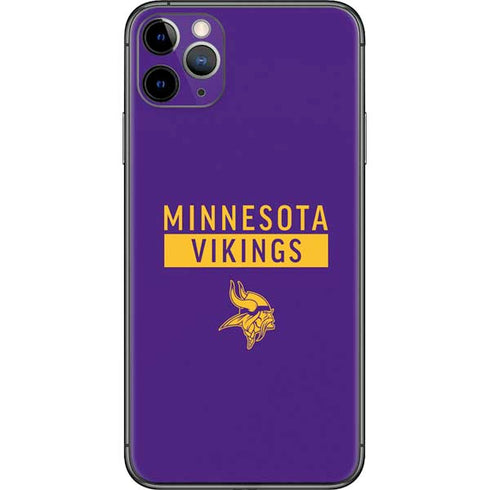 NFL Minnesota Vikings Purple Performance Series iPhone 11 Pro Max Skin