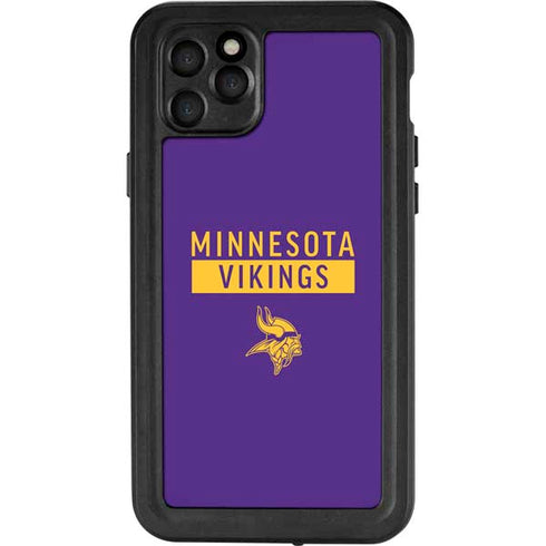 NFL Minnesota Vikings Purple Performance Series iPhone 11 Pro Max Waterproof Case