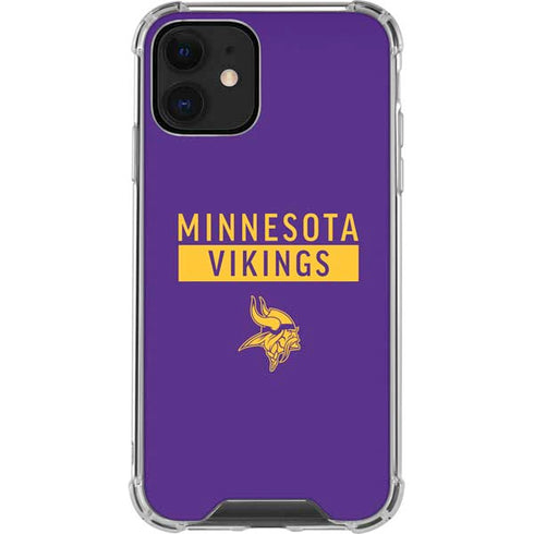 NFL Minnesota Vikings Purple Performance Series iPhone 12 Clear Case