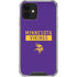 NFL Minnesota Vikings Purple Performance Series iPhone 12 Clear Case