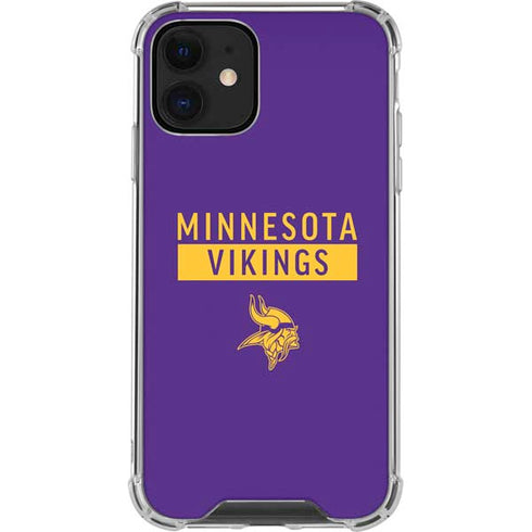 NFL Minnesota Vikings Purple Performance Series iPhone 12 Mini Clear Case