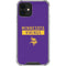 NFL Minnesota Vikings Purple Performance Series iPhone 12 Mini Clear Case