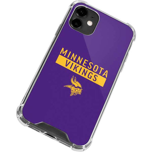 NFL Minnesota Vikings Purple Performance Series iPhone 12 Mini Clear Case