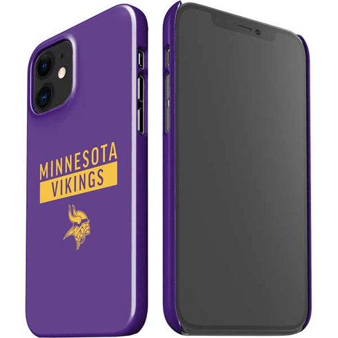 NFL Minnesota Vikings Purple Performance Series iPhone 12 Mini Lite Case