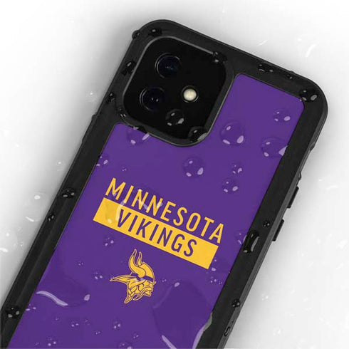 NFL Minnesota Vikings Purple Performance Series iPhone 12 Mini Waterproof Case