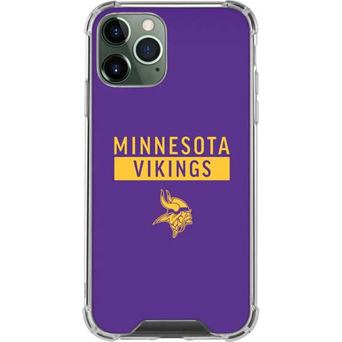 NFL Minnesota Vikings Purple Performance Series iPhone 12 Pro Clear Case