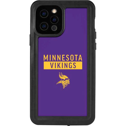 NFL Minnesota Vikings Purple Performance Series iPhone 12 Pro Waterproof Case