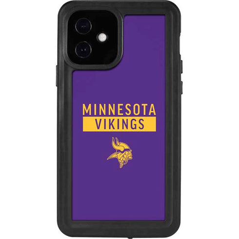 NFL Minnesota Vikings Purple Performance Series iPhone 12 Waterproof Case