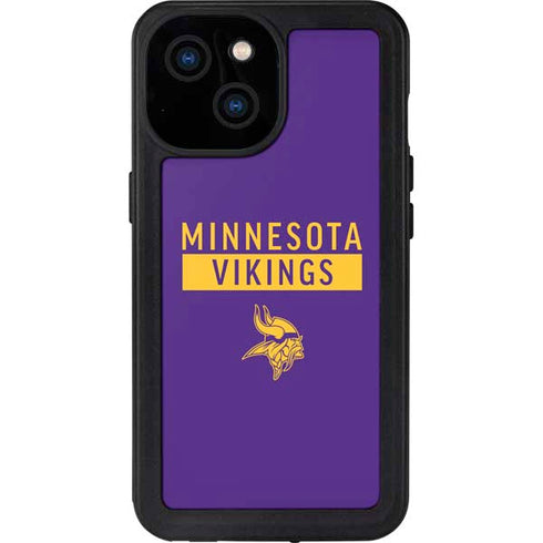 NFL Minnesota Vikings Purple Performance Series iPhone 13 Mini Waterproof Case