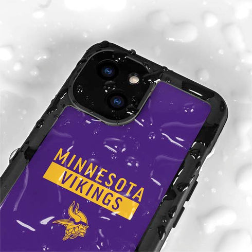 NFL Minnesota Vikings Purple Performance Series iPhone 13 Mini Waterproof Case
