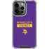 NFL Minnesota Vikings Purple Performance Series iPhone 13 Pro Clear Case