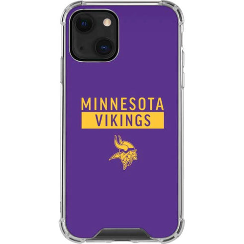 NFL Minnesota Vikings Purple Performance Series iPhone 15 Plus Clear Case