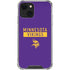 NFL Minnesota Vikings Purple Performance Series iPhone 15 Plus Clear Case
