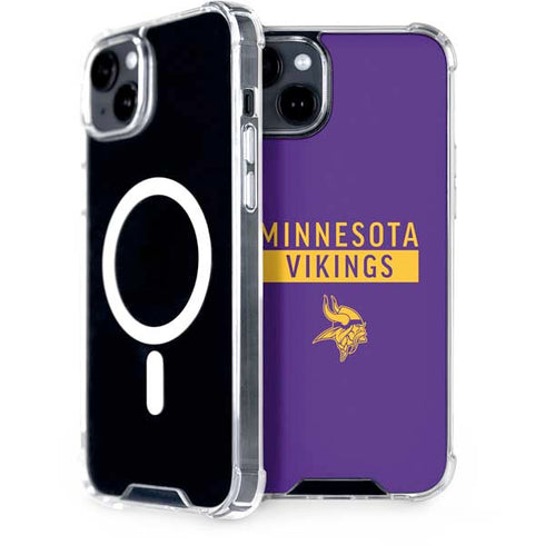 NFL Minnesota Vikings Purple Performance Series iPhone 15 Plus MagSafe Case