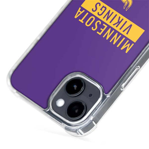 NFL Minnesota Vikings Purple Performance Series iPhone 15 Plus MagSafe Case