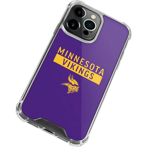 NFL Minnesota Vikings Purple Performance Series iPhone 15 Pro Clear Case