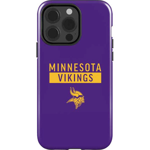 NFL Minnesota Vikings Purple Performance Series iPhone 15 Pro Impact Case