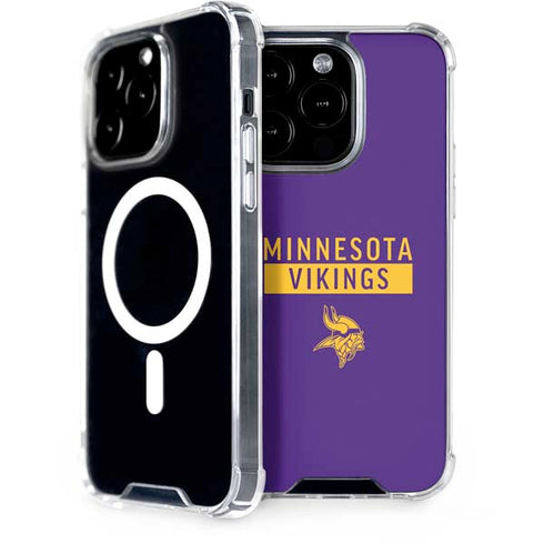 NFL Minnesota Vikings Purple Performance Series iPhone 15 Pro MagSafe Case