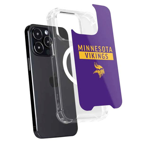 NFL Minnesota Vikings Purple Performance Series iPhone 15 Pro MagSafe Case