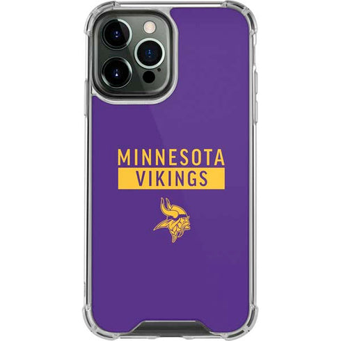 NFL Minnesota Vikings Purple Performance Series iPhone 15 Pro Max Clear Case