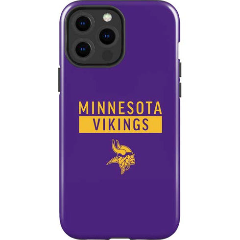 NFL Minnesota Vikings Purple Performance Series iPhone 15 Pro Max Impact Case